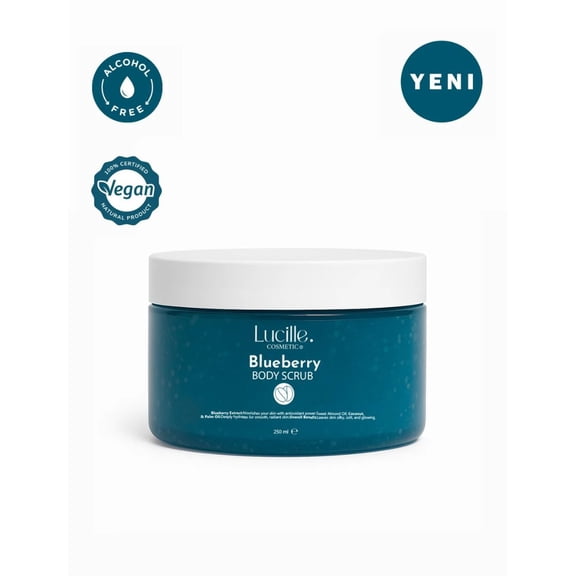 Lucille Sugar Body Scrub, Blueberry Scent