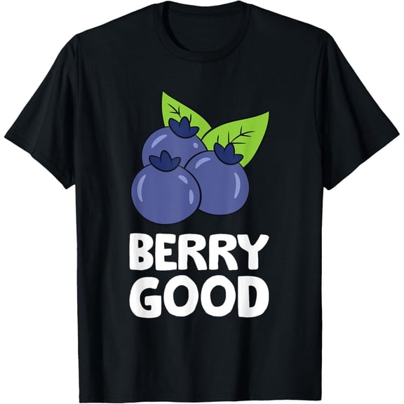 Blueberry Fruit Love Blueberries Berry Good T-ShirtPure cotton short-sleeved shirts for both men and women