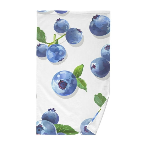 Blueberry Fruits Cotton Face Towels Absorbent Hand Towel Soft Bathroom Towel for Kitchen Hotel Decoration