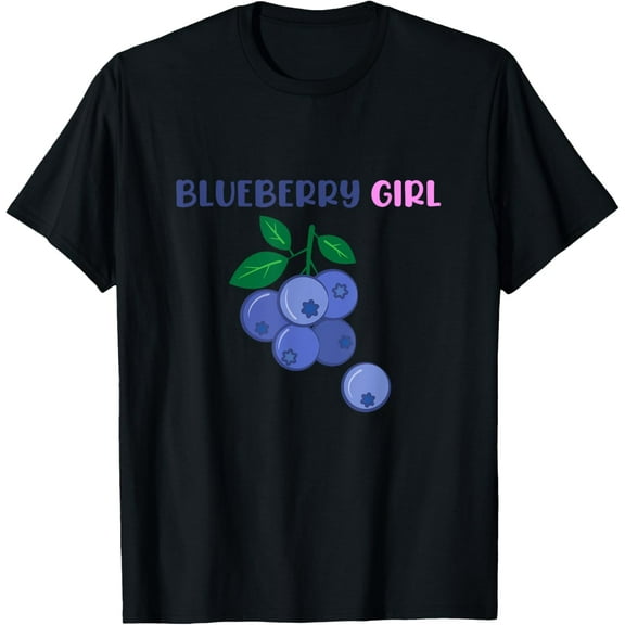 Blueberry Girl Blueberries Eater Berry Lover Graphic T-Shirt100% cotton
