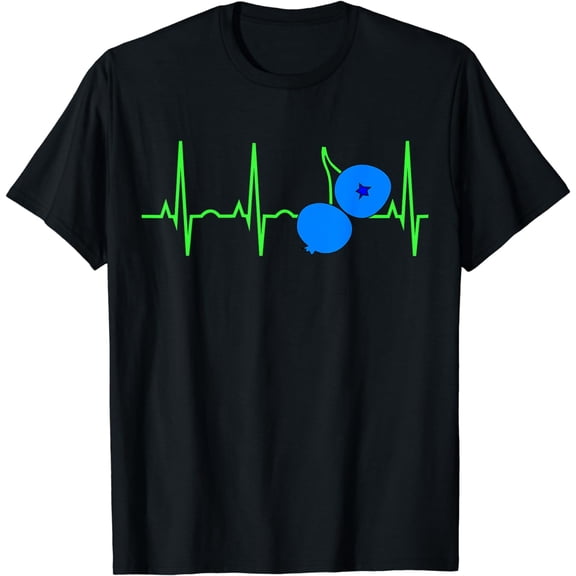 Blueberry Heartbeat Shirt - Blueberry Lover Gift T-Shirt