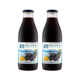 thumbnail image 1 of Blueberry Juice Net 33.8 fl.oz (1 Ltr.) - Two (2) Glass Bottles - High in Antioxidants, 1 of 5