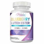 Blueberry Lutein Ester Capsules - with Zeaxanthin - Antioxidants, Vision & Eye Health Support - 120 Capsules