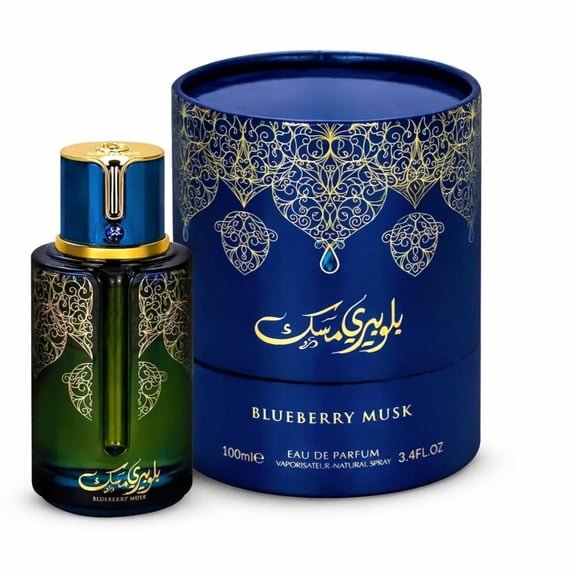 Blueberry Musk Eau de Parfum 3.4 Fl Oz / 100ml Long-Lasting Unisex Cologne for Men & Women, Rich Fruity Floral Scent with Vanilla, Musk & Woody Notes