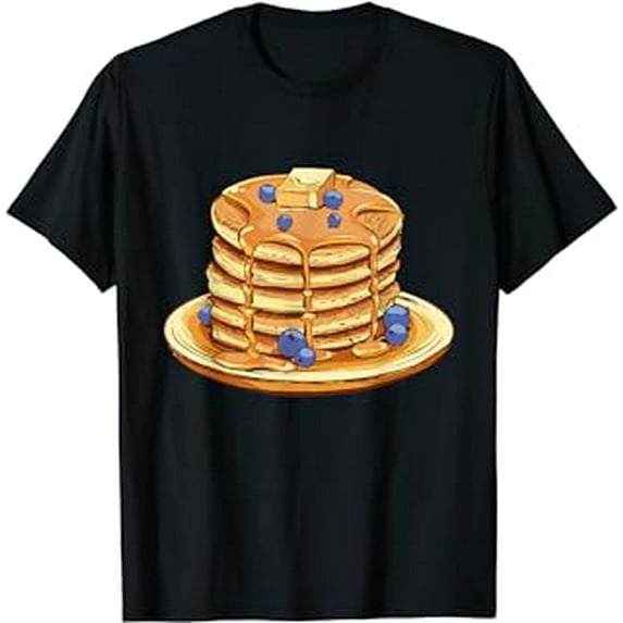 Blueberry Pancake Food Breakfast Sweets T-Shirt