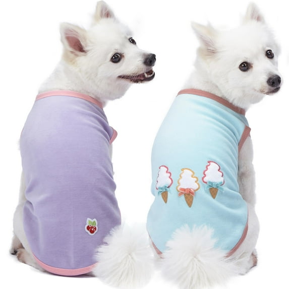 Blueberry Pet Perfect Wardrobe Essential Everyday Dog Shirt Value Pack Size:14"