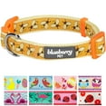 thumbnail image 1 of Blueberry Pet Statement Busy Bees Designer Adjustable Dog Collar, Small, Neck 12"-16", 1 of 4