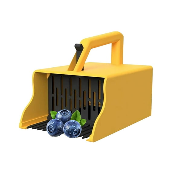Blueberry Picker Tool with Metal Comb  Ergonomic Berry Picker Rake Scoop for Blueberries, Lingonberries, Huckleberries  Durable ABS Handle for Easy Harvesting