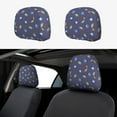 Blueberry Print 2 Pack Headrest Covers for Cars, Car Headrest Cover Car