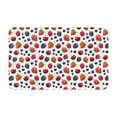 Blueberry Print berry Bathroom Rugs 30x20 Bath Mat Rugs, Autumn Non