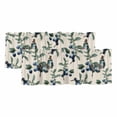 thumbnail image 1 of Blueberry Spring Leaves Curtain Valances for Windows, Kitchen Valance Window Treatments Panel 2 Pack, Beige Botanical Branches Rod Pocket Short Curtains for Bathroom Bedroom 60 x 18 Inch, 1 of 8
