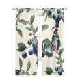thumbnail image 1 of Blueberry Spring Leaves Sheer Curtains 84 Inch Length 2 Panels Set for Living Room/Bedroom, Beige Botanical Branches Kitchen Curtains Grommet Semi-Sheer Curtains Drapes Window Treatments 52"x84"x2, 1 of 7