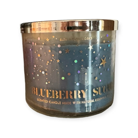 Bath & Body Works Blueberry Sugar Scented 3-Wick Candle, 14.5 oz