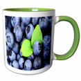 thumbnail image 1 of 3drose, Blueberry Surprise, 15oz Two-tone Green Mug, 1 of 6