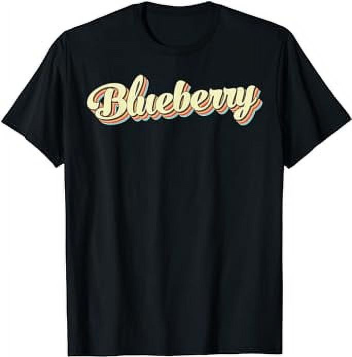 Blueberry TShirt Retro Art Baseball Font Vintage TShirt