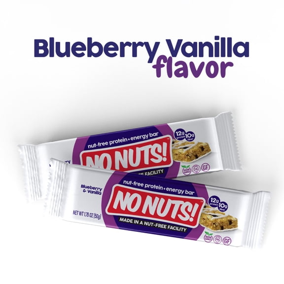 No Nuts! Blueberry & Vanilla Snack Bars - 12 Bar Pack