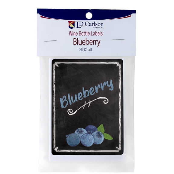 Blueberry Wine Labels 30/Pack Mist Collection