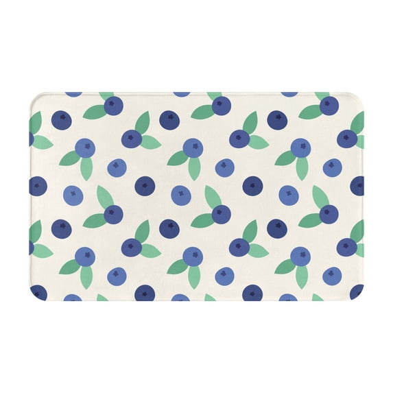 Blueberry pattern cartoon Door Mat for Indoor, Welcome Door Mats Front Entrance Rug, Non-Slip Bathroom kitchen Rugs for Inside Floor, Small Rug Dog Door Mat 20X31.5 Inch