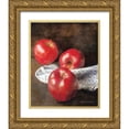 thumbnail image 1 of Bluebird Barn 12x14 Gold Ornate Wood Framed with Double Matting Museum Art Print Titled - Apples and Quilt, 1 of 4