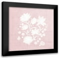 thumbnail image 1 of Bluebird Barn 15x15 Black Modern Framed Museum Art Print Titled - Pink Flower Bunch I, 1 of 5