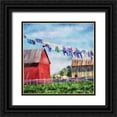 thumbnail image 1 of Bluebird Barn 15x15 Black Ornate Wood Framed with Double Matting Museum Art Print Titled - Clothesline Farm, 1 of 4