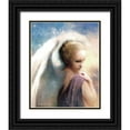 thumbnail image 1 of Bluebird Barn 15x18 Black Ornate Wood Framed with Double Matting Museum Art Print Titled - Angelus, 1 of 4
