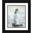 thumbnail image 1 of Bluebird Barn 15x18 Black Ornate Wood Framed with Double Matting Museum Art Print Titled - Lighthouse, 1 of 4