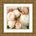 thumbnail image 1 of Bluebird Barn 20x20 Gold Ornate Wood Framed with Double Matting Museum Art Print Titled - English Rose Garden, 1 of 4