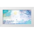 thumbnail image 1 of Bluebird Barn 24x14 White Modern Wood Framed Museum Art Print Titled - Palm Beach in Blue, 1 of 4