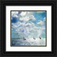 thumbnail image 1 of Bluebird Barn 26x26 Black Ornate Wood Framed with Double Matting Museum Art Print Titled - Sailing White Waters, 1 of 4