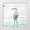 thumbnail image 1 of Bluebird Barn 26x26 White Modern Wood Framed Museum Art Print Titled - Beach Heron, 1 of 4