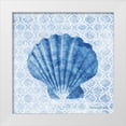 thumbnail image 1 of Bluebird Barn 26x26 White Modern Wood Framed Museum Art Print Titled - Seashell I, 1 of 4