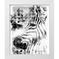 thumbnail image 1 of Bluebird Barn 26x31 White Modern Wood Framed Museum Art Print Titled - Modern Black And White Zebra, 1 of 4
