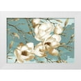 thumbnail image 1 of Bluebird Barn 32x23 White Modern Wood Framed Museum Art Print Titled - Magnolia I, 1 of 4