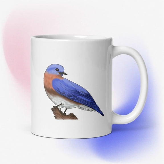 Bluebird Bird Nerd Coffee Mug, bird lovers gift, gift birder
