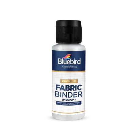 Bluebird Fabric Medium - 3.4 Fl Oz / 100 ML - Textile Medium for Fabric Painting, Prevents Flaking, Ideal for Clothes, Fabric Accessories, and More
