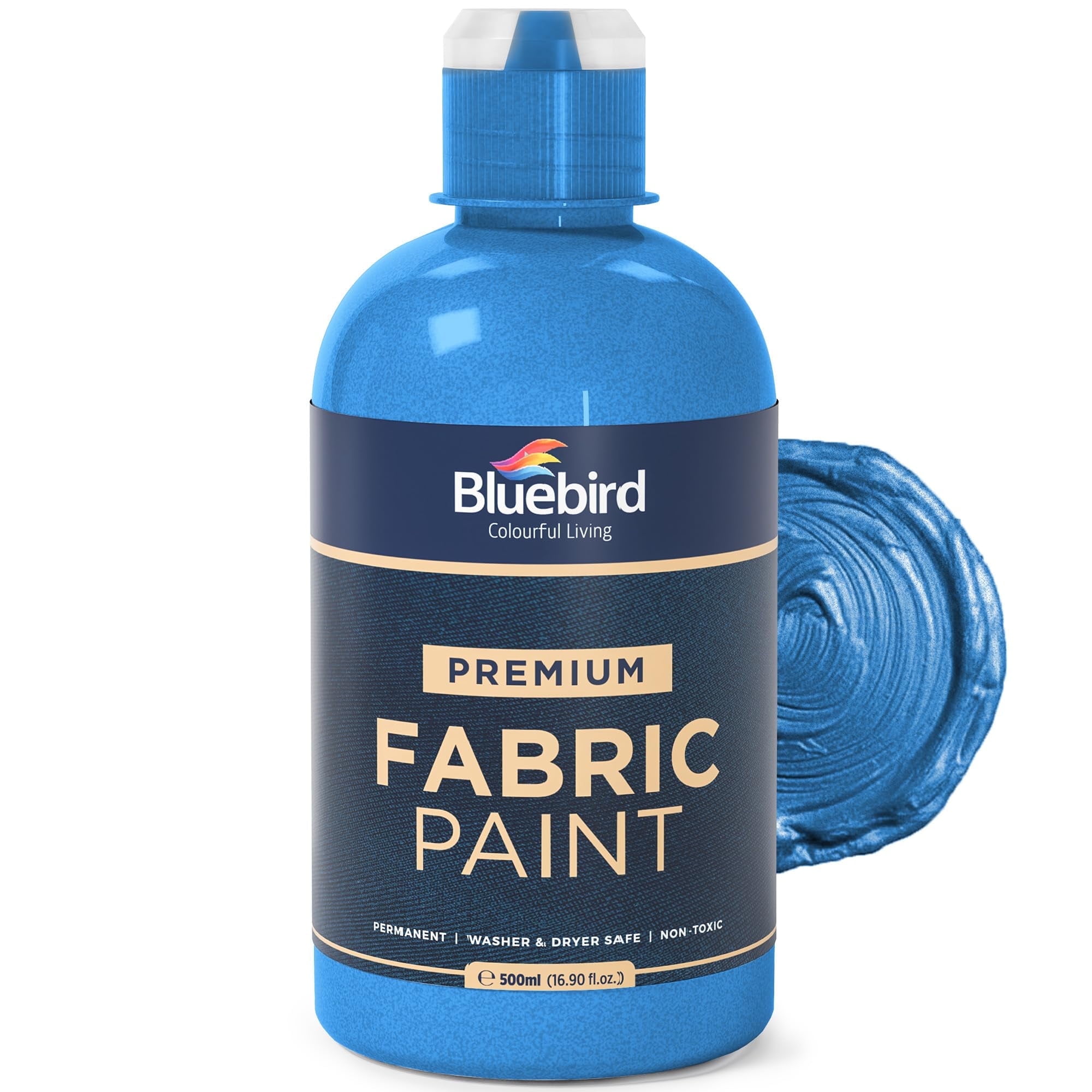 Bluebird Fabric Paint, Midnight Blue, 16.9 Fl Oz, Permanent Fabric Paints  for Clothes, Furniture Upholstery - Walmart.com