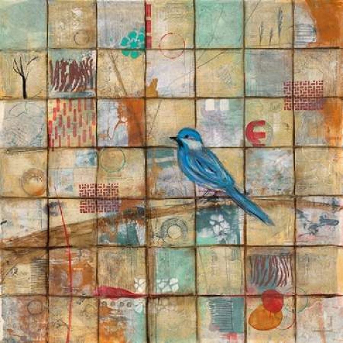 Bluebird Song Canvas Art - Gabriela Villarreal Villarreal (24 x 24)