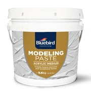 Bluebird Thick Modeling Paste White 4 Liter / 5.6kg - High Density, Acrylic Medium for Texture, Thickness, and Dimension Additive