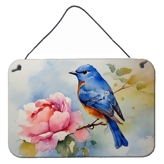 Bluebird Wall or Door Hanging Prints 8 in x 12 in
