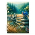 thumbnail image 1 of Bluebirds and Forests Notebooks 1-subject Journal 60 Sheets A5 College Ruled Paper Detachable Ring 8.3"x5.7", 1 of 8