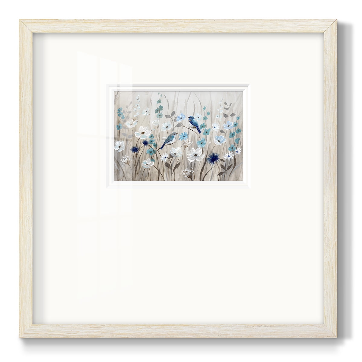 Bluebirds in SpringPremium Framed Print