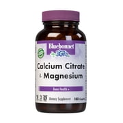 Bluebonnet Nutrition Calcium Plus Magnesium Caplets, 180 Count