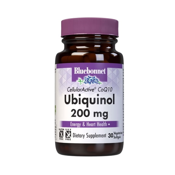 Bluebonnet Active CoQ10 Ubiquinol 200mg Heart & Cellular Health* - from Kaneka, 30 Count
