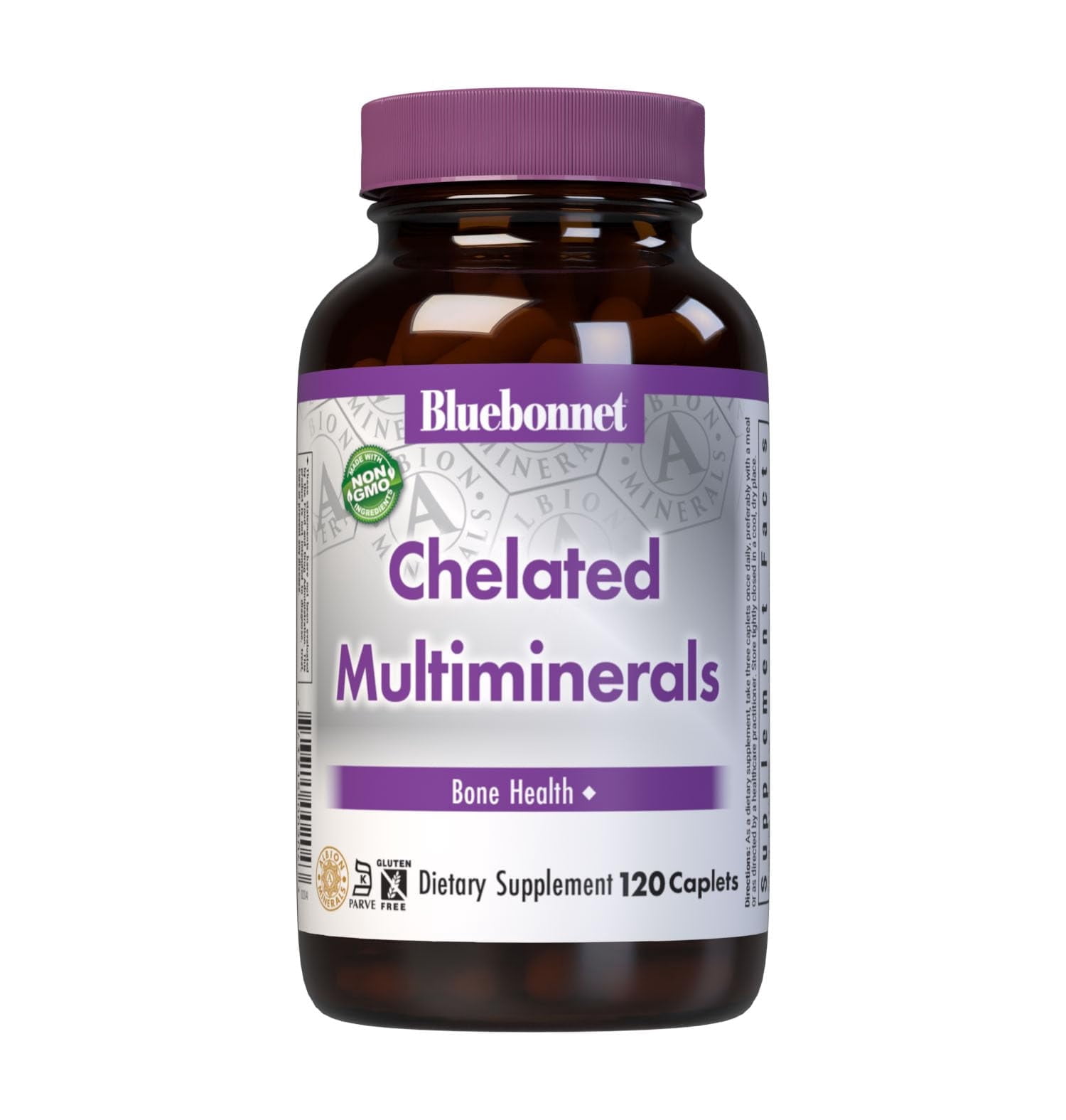 Bluebonnet Nutrition Chelated Multiminerals - Bone Health - 120 Caplets