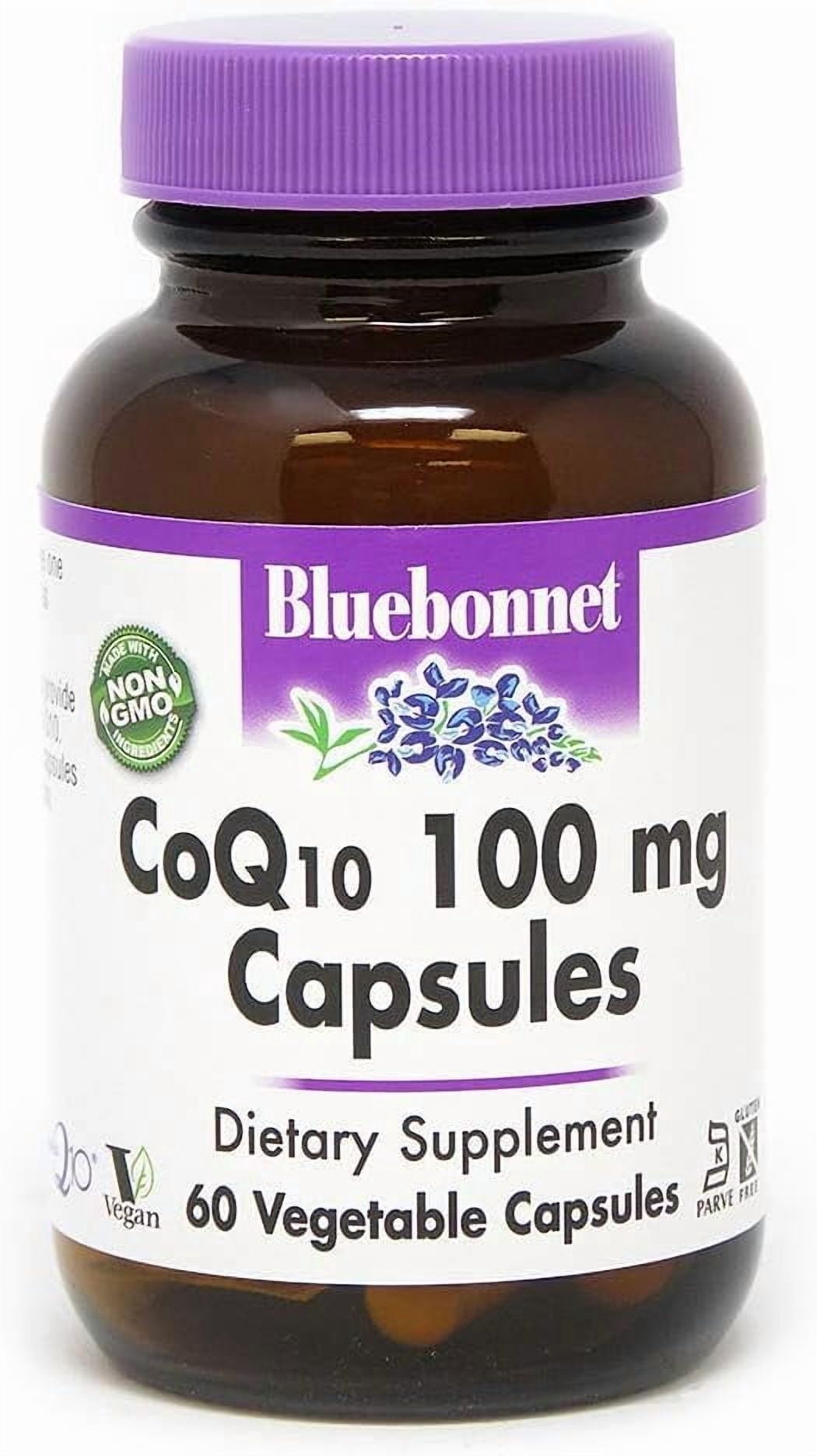 Bluebonnet Nutrition CoQ-10 Vegetarian Capsules, 100mg, 60 Count