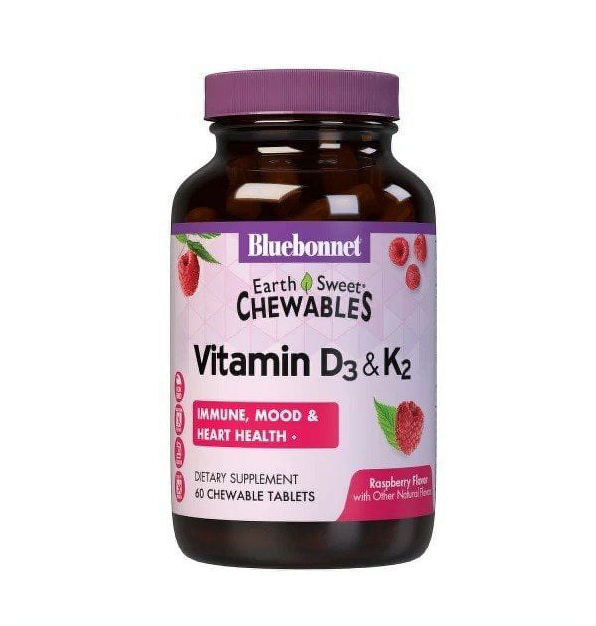 Earthsweet Chewable Vitamin D3 & K2 60 Chewable Tablet