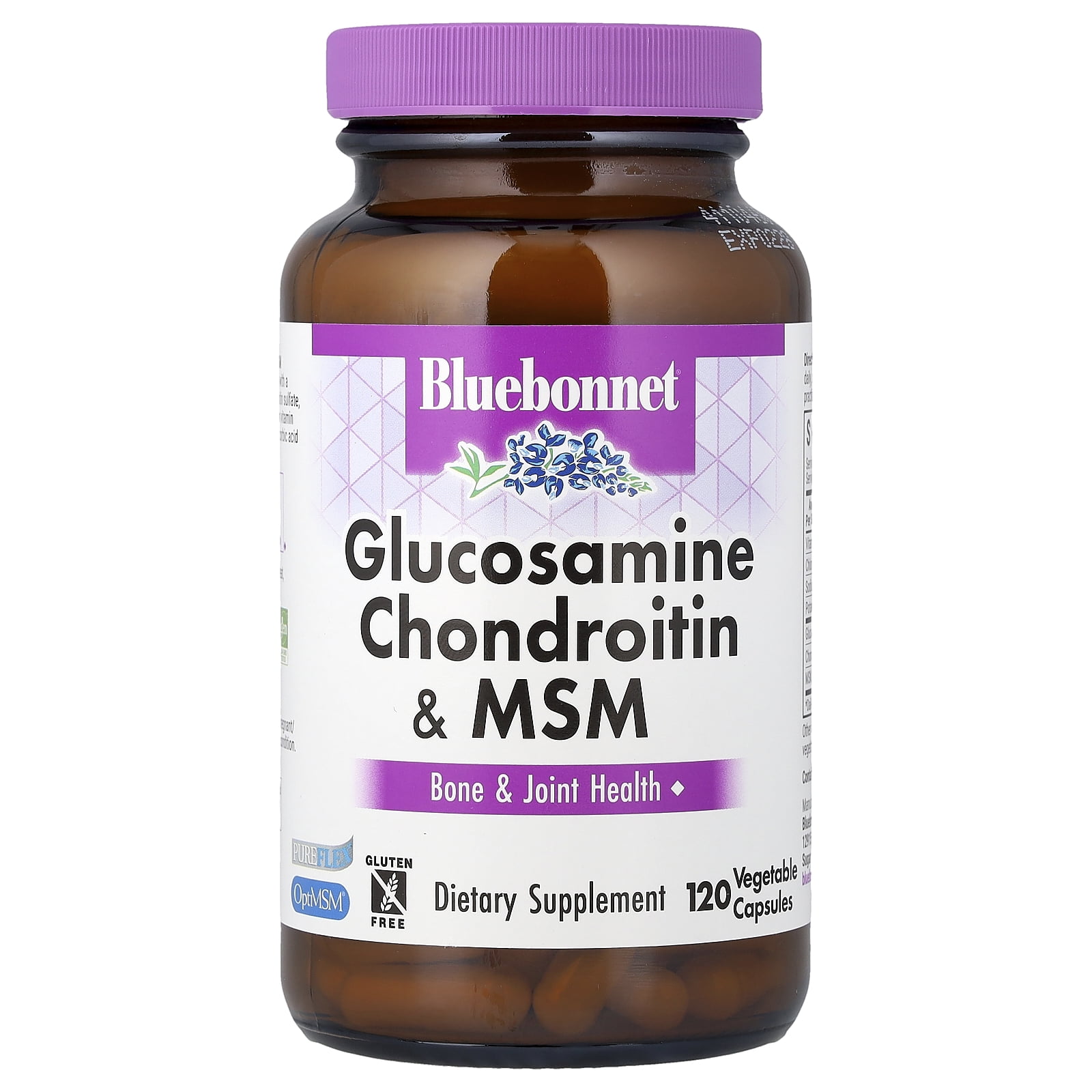 Bluebonnet Glucosamine Chondroitin & MSM, Glucosamine, Bone & Joint Health*, 40 Days