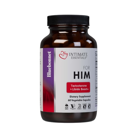 Bluebonnet Intimate Essentials for Him, Testosterone & Libido Boost* - 30 Servings