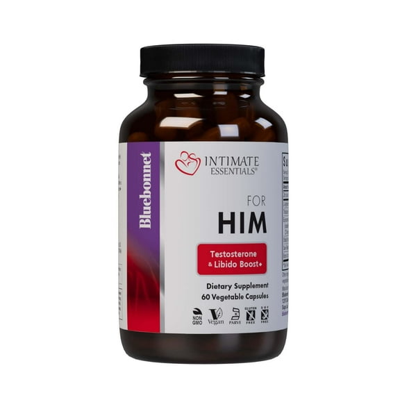 Bluebonnet Intimate Essentials for Him, Testosterone & Libido Boost* - 30 Servings